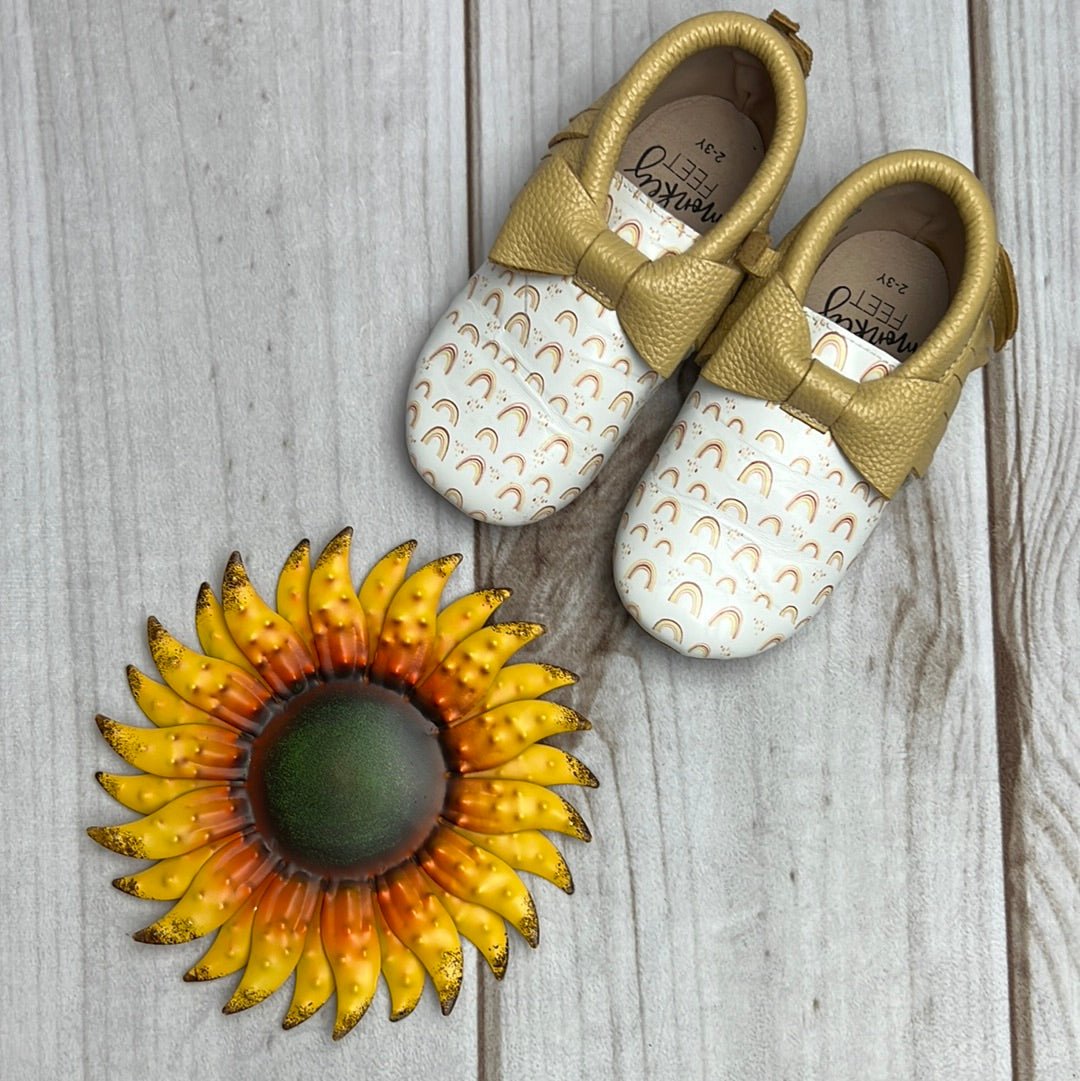 monkey feet moccasins 2/3Y - The Sunflower Baby Shop